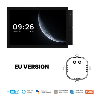 Tuya Smart Home Control Panel Wifi Touch Center Control Panel with Bluetooth Zigbee Gateway Built-in Building Doorbell Intercom 6