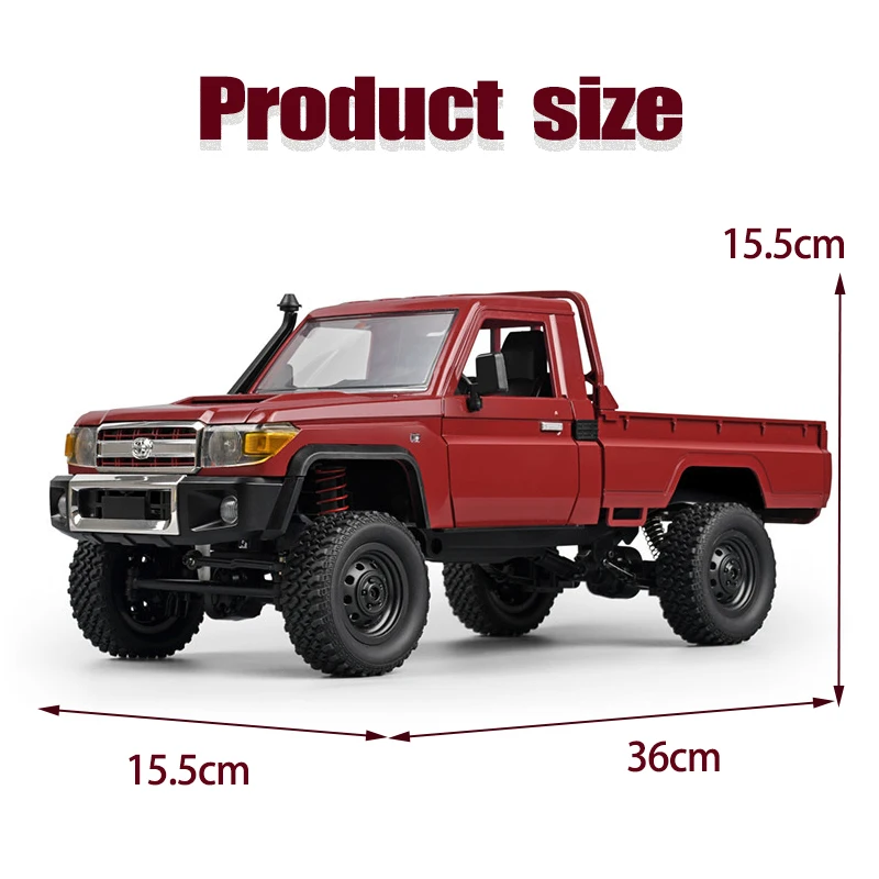 Voiture RC 1/12 4WD MN82 Camionnette Tout-Terrain 2.4GHz 8km/h