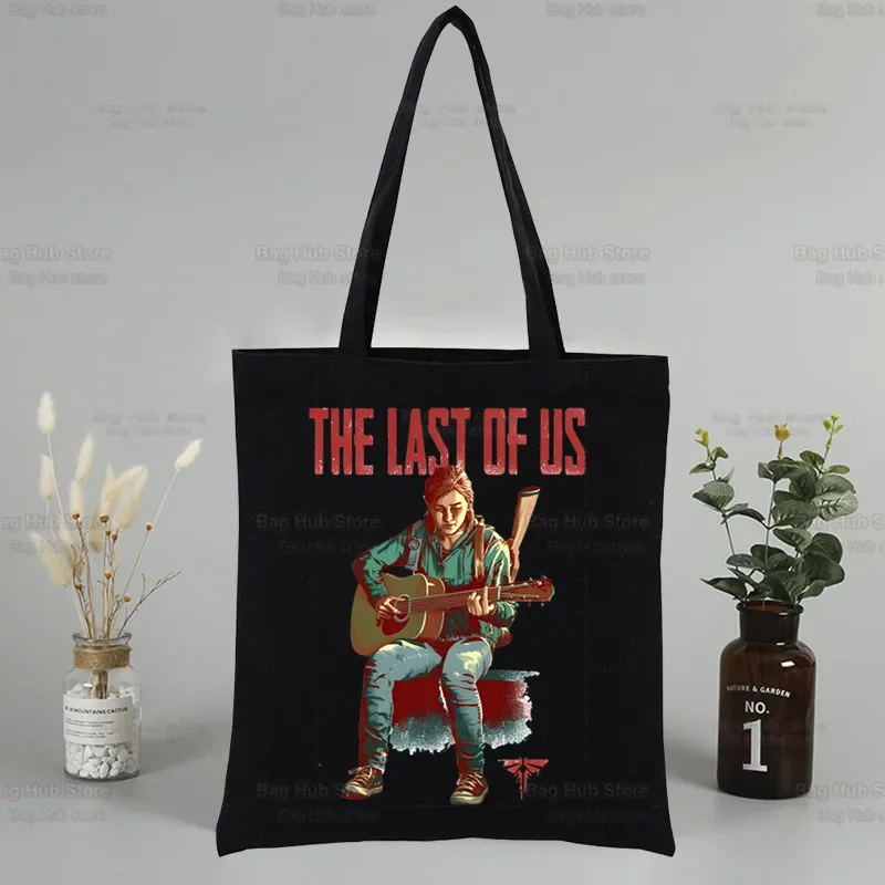 

The Last of Us Handbags Cloth Canvas Tote Bag Shopping Travel Women Reusable Shoulder Shopper Bags Bolsas De Tela