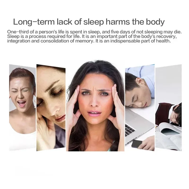 Head Massager for Electric Headache Migraine Relief Insomnia Therapy Release Stress Sleep Monitor Relax Sleeping Aid Device