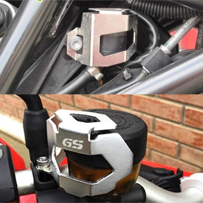 

For BMW F800GS F700GS F800 F700 F 800 700 GS Motorcycle Front Rear Brake Pump Fluid Tank Reservoir Guard Protector Cover 13-18