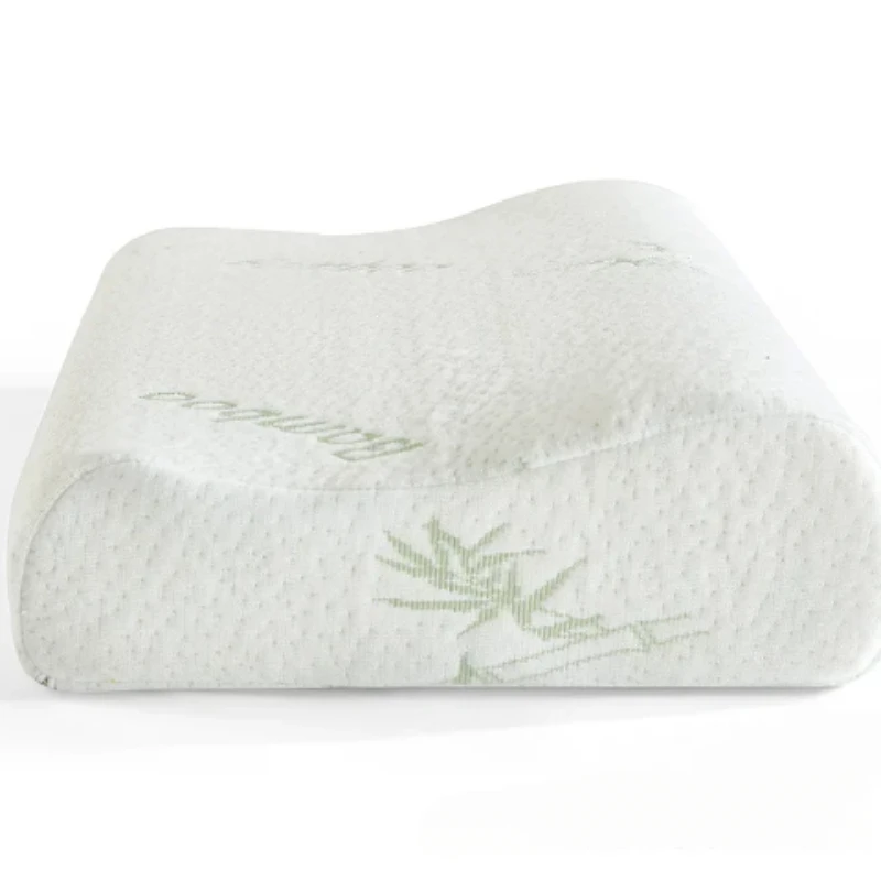 50*30cm Bamboo Fiber Pillow Slow Rebound Health Care Memory Foam Pillow Memory Foam Pillow Orthopedic Pillows Support NeckRelief 6