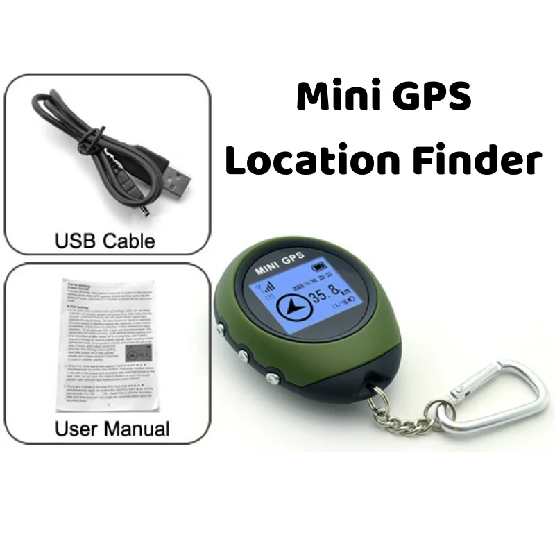 Mini handheld GPS navigation finder tracker rechargeable USB For outdoor location hiking