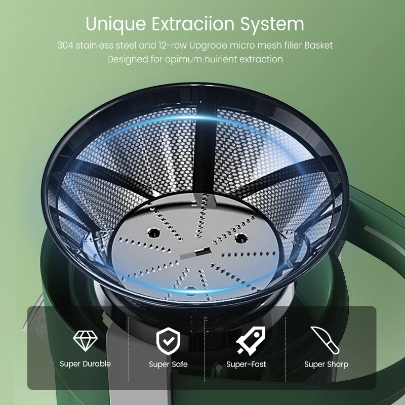 Compact Fruits Juicer , Juice Extractor Machine Multiple Safety Features Easy Operation Centrifugal Extractor Speed Adjustable 5
