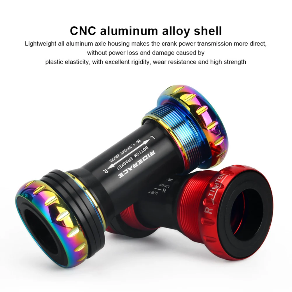 RIRO – support de pédalier en céramique pour vélo, BB68/BB92, 68/73MM, roulements scellés filetés BB vtt, vélo de route, arbre 1.37/24mm, pièces universelles  18
