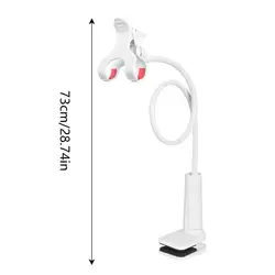 Multifunctional Bendable Gooseneck Phone Holder (White)
