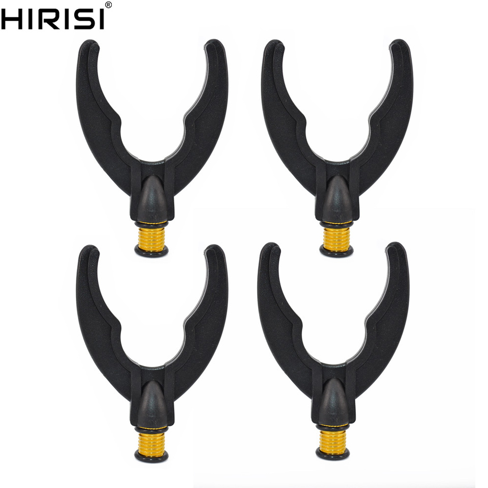 Hirisi 4 Pieces Carp Fishing Rod Rest Head For Fishing Bank Sticks Buzz Bar Fishing Accessories AC136