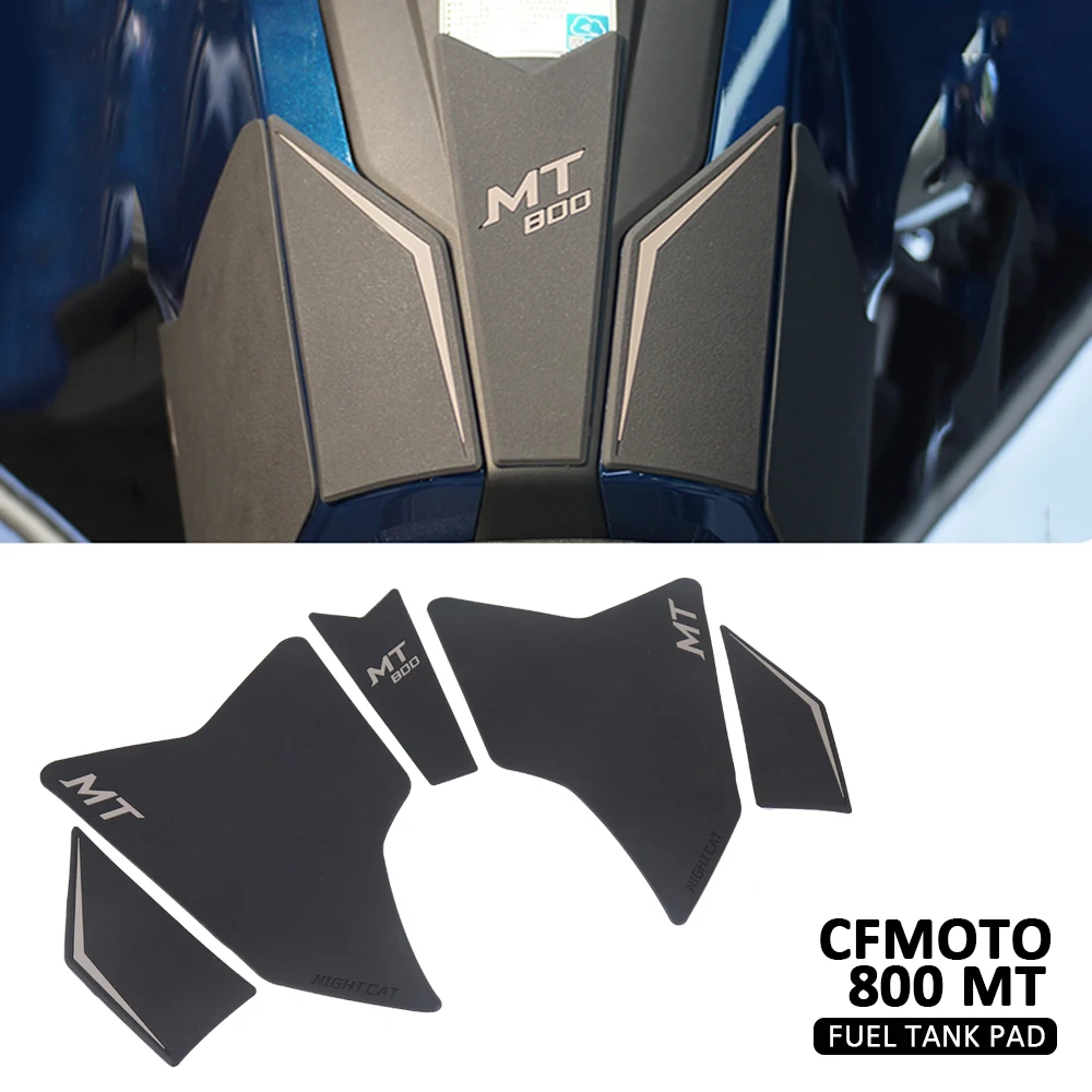 For CFMOTO 800MT 800 MT 800mt 800 mt Motorcycle Accessories Fuel Oil Tank Pad Protector Stickers Gas Knee Grip Mat enlee bd40 1pair mountain bike aluminum expandable handlebar plugs bicycle grip blocker accessories red