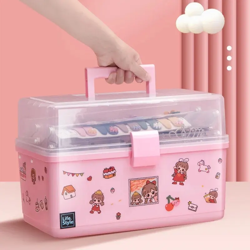 CuteBabyHairAccessoriesStorageBoxGirlChildrenHairClipJewelry