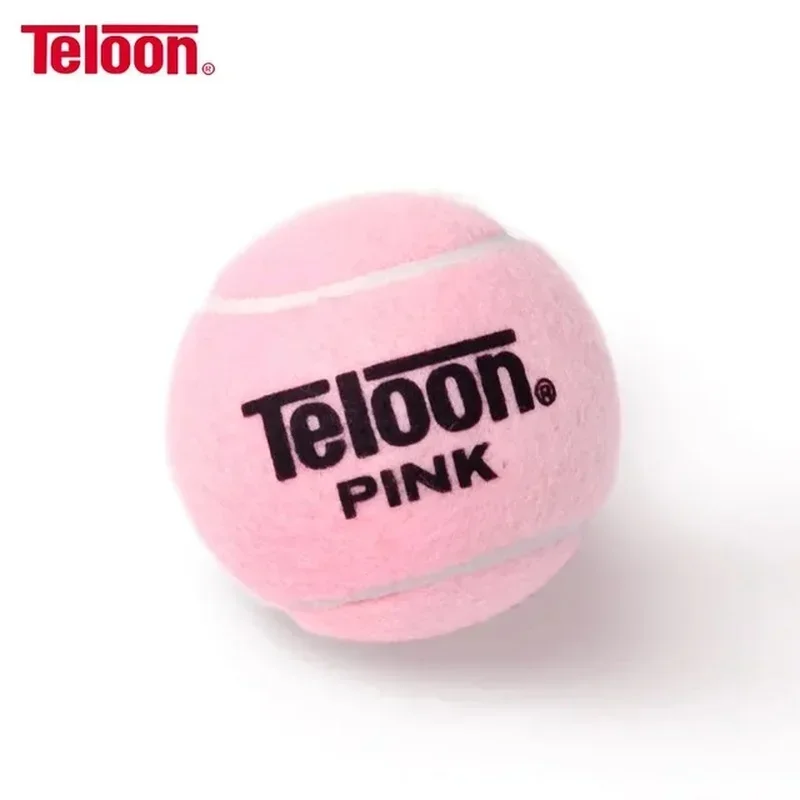1/2/4PCS Teloon Pink Tennis Balls Double Player Practice Ball Acrylic Wool Cloth + Rubber Liner Female Beginners Training Tennis