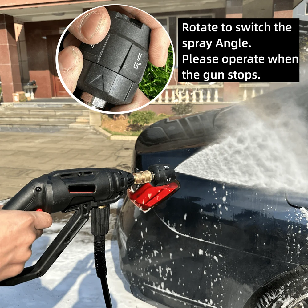 Set 5 Ugelli Per Idropulitrice - Acciaio Inox, 5 Angoli Di Spruzzo, Collegamento Rapido - Foto 3