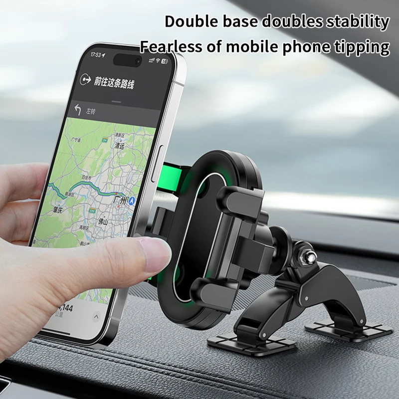 Universal 360° Rotating Dashboard Phone Holder with Self-Adhesive Base