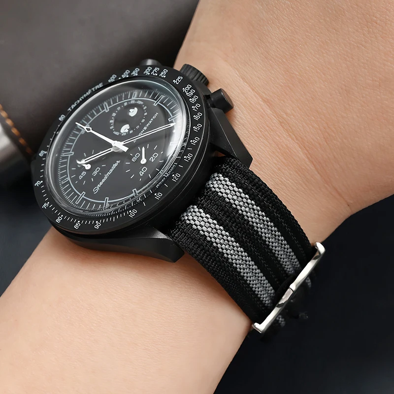 Durable Nylon Waterproof Sport Bracelet - Military-Inspired Watch Strap, No-Scratch Design