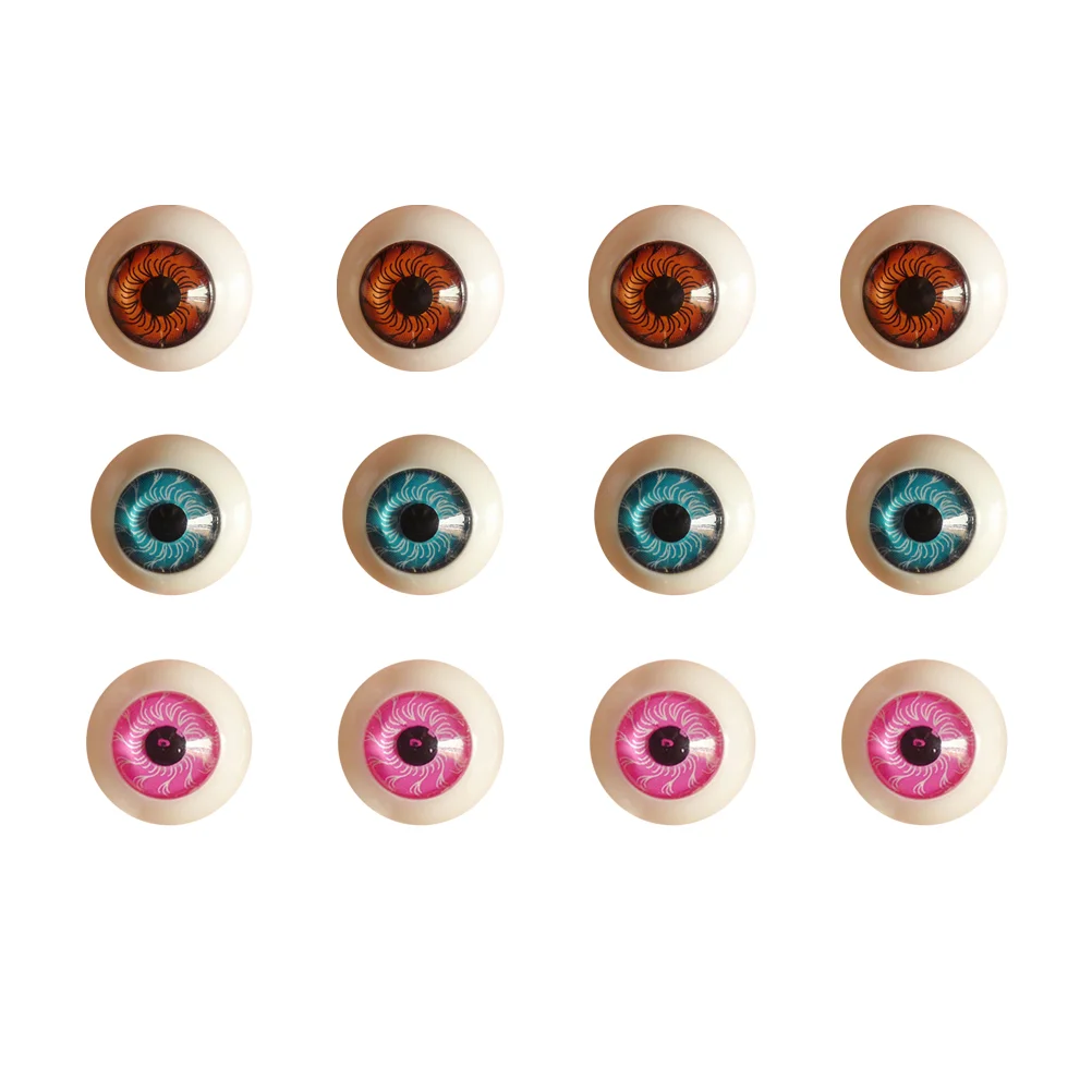 

20MM Simulated Round Eyeballs Resin Cartoon Fake Eyes Decor DIY Phone Case Eyeballs Creative DIY Doll Eyes