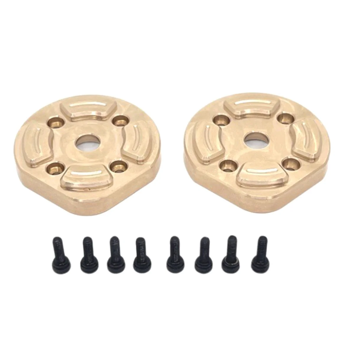 BAAU 4PCS RC Car Upgrade Brass Front and Rear Axle Counterweights Kit for 1/12 H12Y H12Y+ RC Car Toy Parts