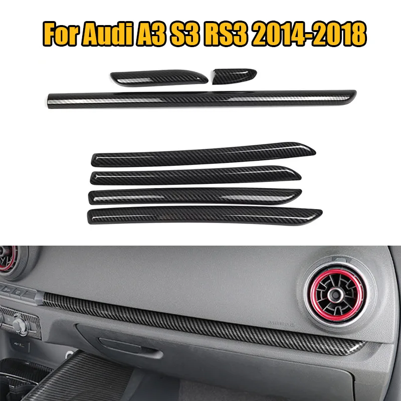 CarLHDCenterConsoleDoorPanelCarbonFiberTrimABSInteriorMoldingsCoverTrimsForAudi.jpg