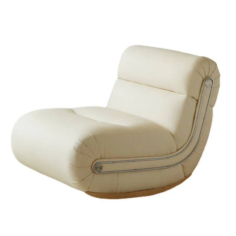 

Yjq Snail Lounge Sofa Chair Living Room Bedroom Rocking Chair Cream Style