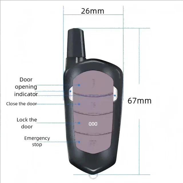 Garage Remote Control Duplicator 433mhz Gate Door Commands Opener 433 92mhz Electric Rolling Code Clone Access Portal Fixed Code 6