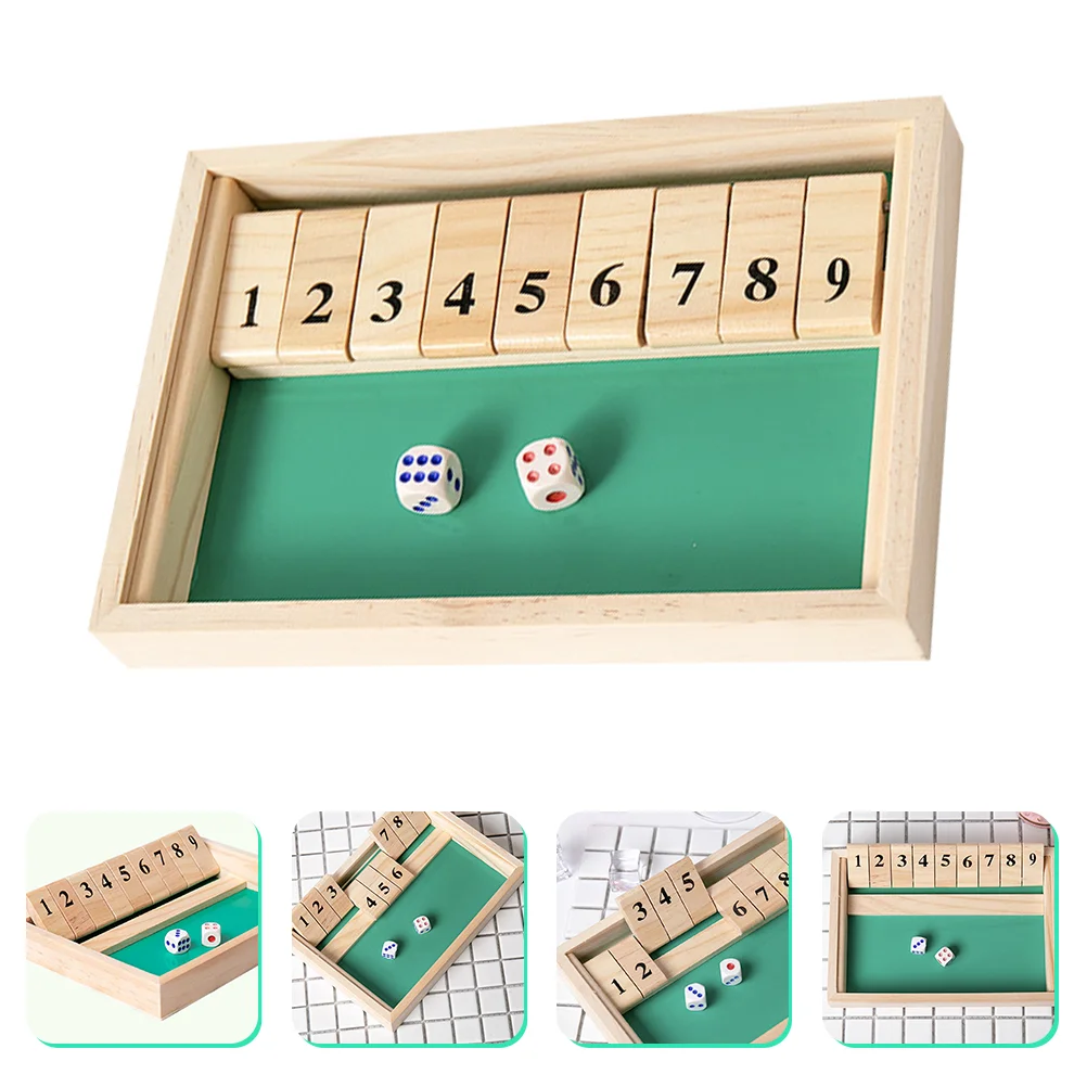 

Flip Game Toys Wooden Board Games with Numbers for Kids 2 Adults