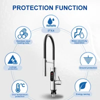 Chauffe-eau électrique 220V, robinet de cuisine, chauffage instantané sans réservoir, mélangeur chauffant coulant, affichage numérique pour sous l'évier 5