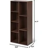 7 Cube Organizer Bookcase, Espresso, 9.3 x 19.5 x 41.7 in Bookshelf 3