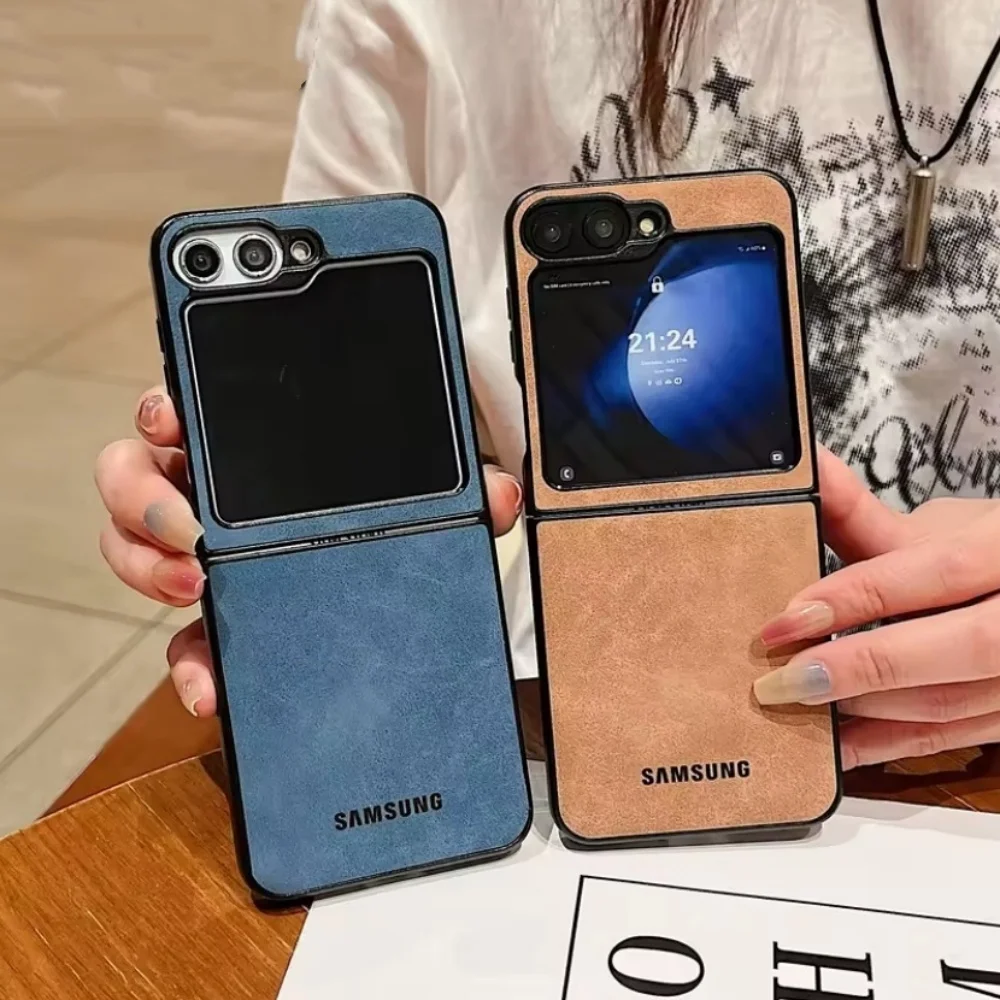 Samsung Matte Suede Leather Business Protection Phone Case