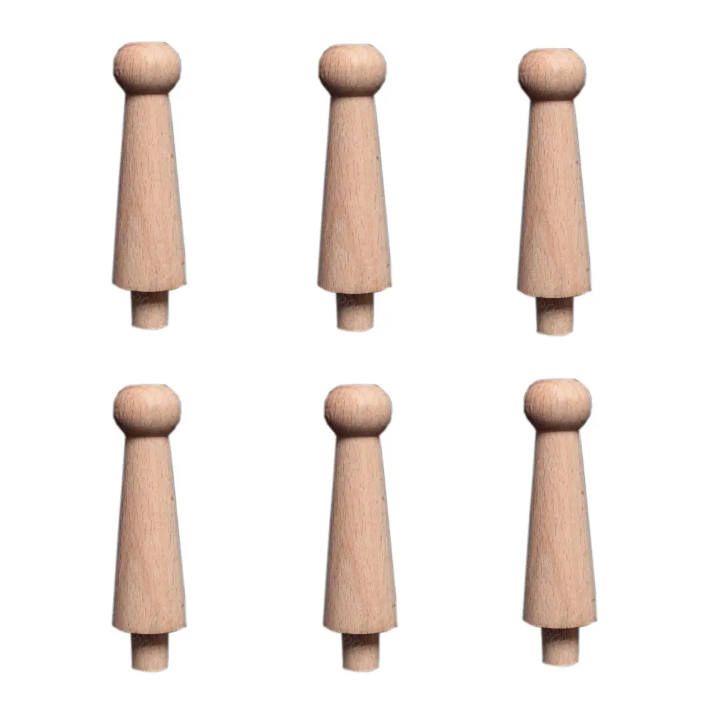 

6pcs Wooden Carved Solid Wood Decorative Indoor Door Cabinet Home Applique Furniture DIY Accessories Figurines Miniatures