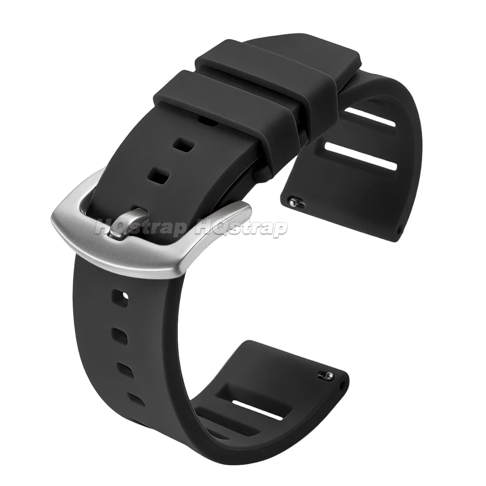 Waterproof Sport Silicone Watch Strap - Quick Release Soft Bracelet Replacement