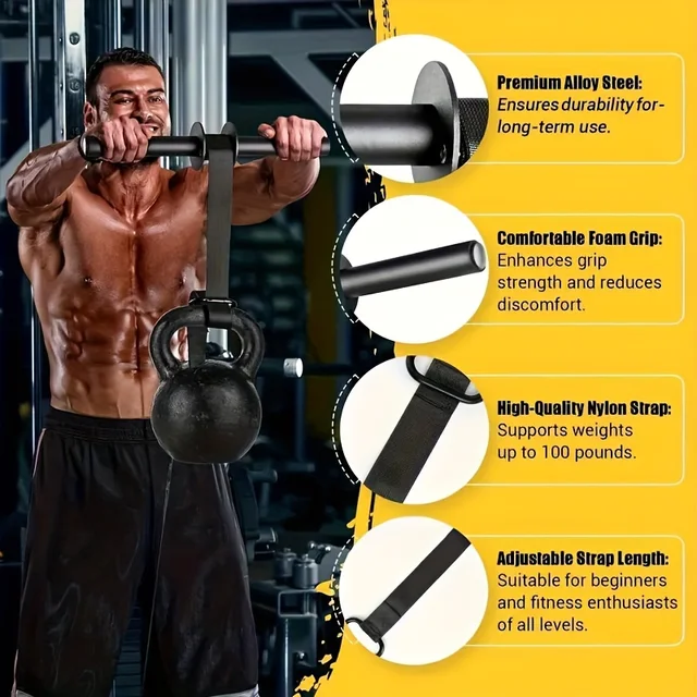Iron Wrist Forearm Strengthener Muscle Training Stick Strength Equipment Black Universal Size  Power Fitness Outdoor Sports Gear 5