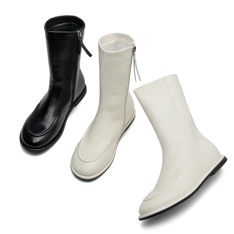 AIYUQI Chunky Heel Ankle Boots