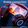 Wireless Bluetooth 5.0 Headphone With Microphone On-Ear Headset Stereo Sound Earphones Sports Gaming Foldable Headphones Game 4