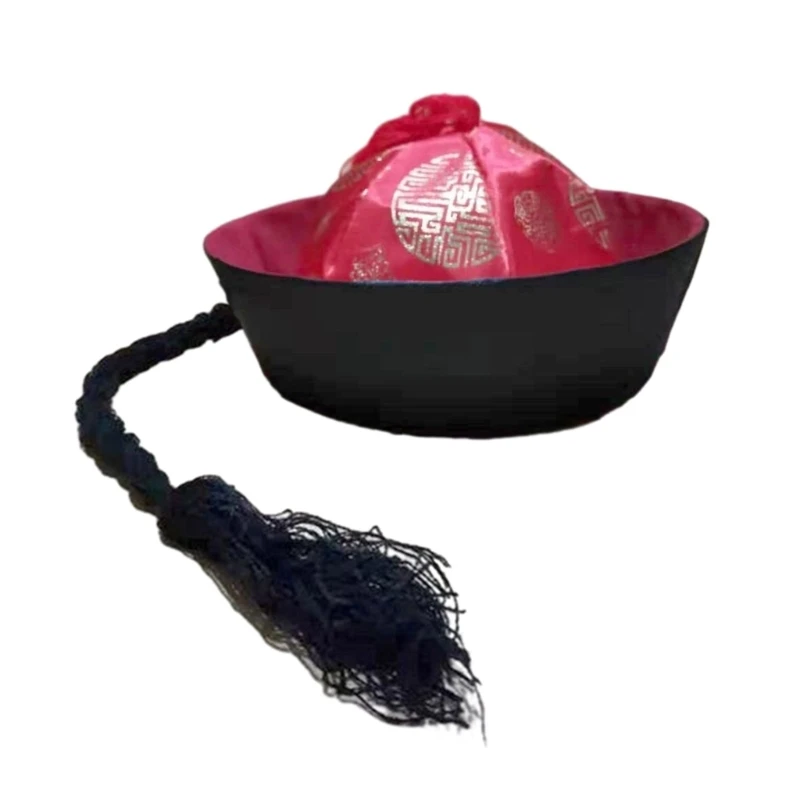 

Chinese Imperial Hat for Dress Up and Photography Props for Role Play and Theater Funny Court Eunuch Hat