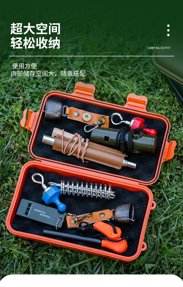 Description Picture 6 of itemEDC Tool Box Outdoor Camping Survival Kit Shockproof Waterproof Case Sealed Box Outdoor Survival Storage Box Small