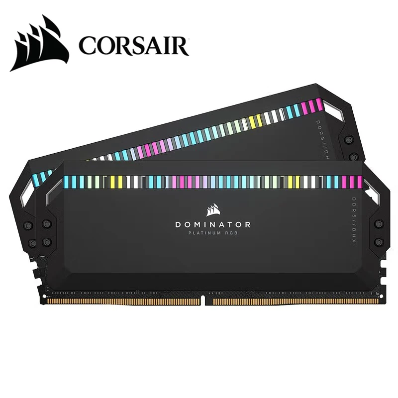 커세어 도미네이터 플래티넘 RGB DDR5 RAM 32GB 64GB 키트, 5600 6000 7000 7600MHz 인텔 XMP iCUE 호환 데스크탑 메모리