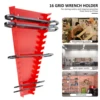 2Pcs Wrench Organizer Wrench Storage Rack Plastic Spanner Tools Holders Wrench Holder Wrenches Keeper for 5mm to 27mm Wrench 3