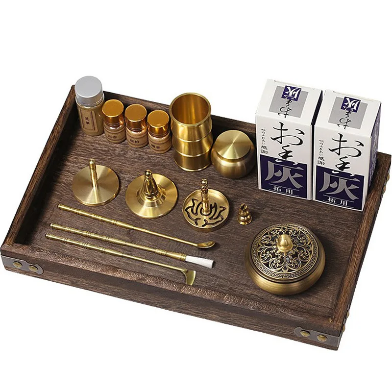 Brass Incense Burner Set Aromatherapy Production Kit Incense Mold Holder Yoga Meditation Home Aromatherapy - Image 6