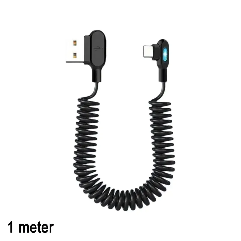 High-Speed 120W USB C Flash Charge Cable with Double Bend Spring