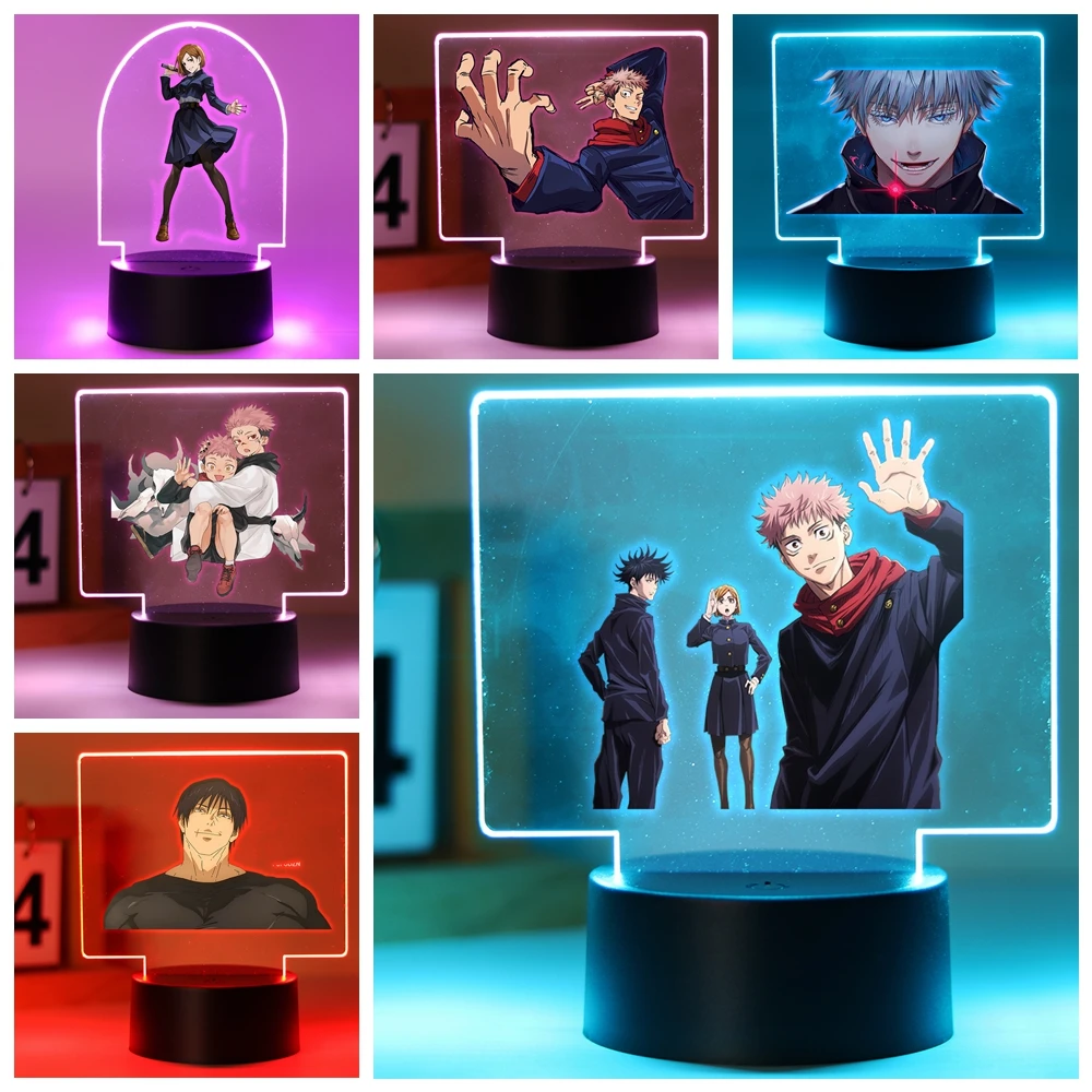 

Anime characters Led Night Light For Home Room Decoration Nightlight Gift For Kids 3D Led Night Lamp