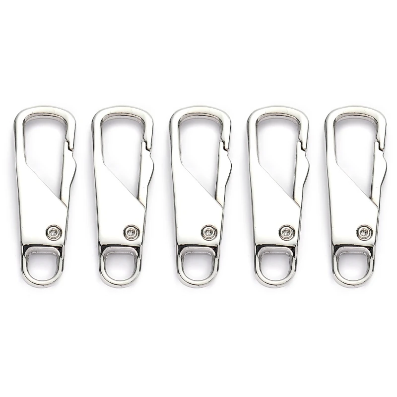 수하물 의류 용 지퍼 풀 교체 분리형 지퍼 풀 탭 5 PCS 