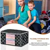 Blanket Storage Bags With Zipper Foldable Clothes Container Large Pillow Bin For Clothes Blankets Comforters Bedding Sets Sturdy 2