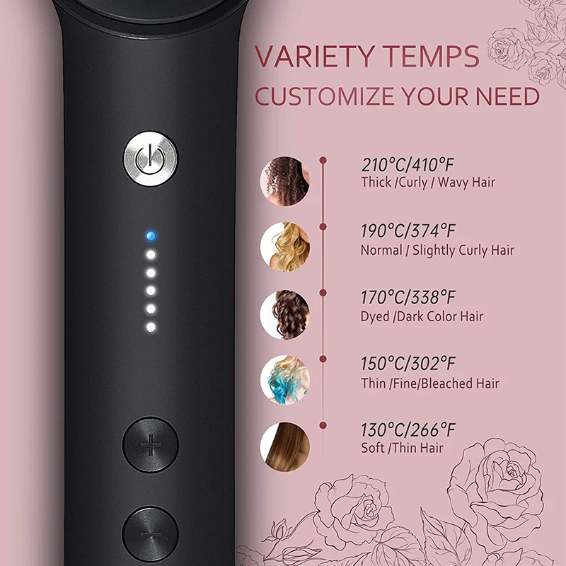 Multifunctional Hair Styler Comb Fast Heated Ceramic Negative Ion Hair Straightening Comb 2 In 1 Hair Curler Straightening Brush 4
