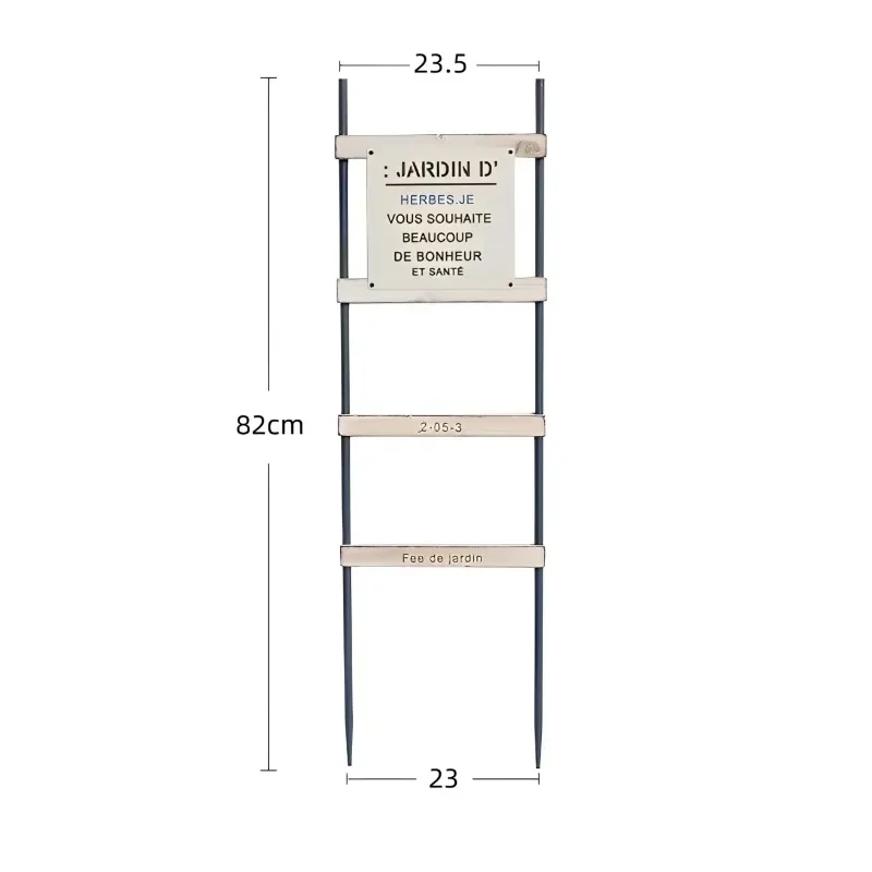 Japanese Ins Style Flower Ladder, Wooden Climbing Rattan Holder, Courtyard Plant Label, Practical Decorative Flower Rack