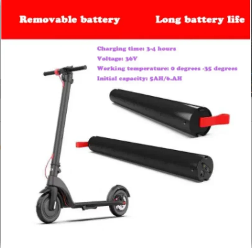 Original pedal scooter 6.4 AH 5.2AH battery detachable 8.5-inch 10 inch 700W motor 45KM range HX X7 X8 foldable electric scooter 4