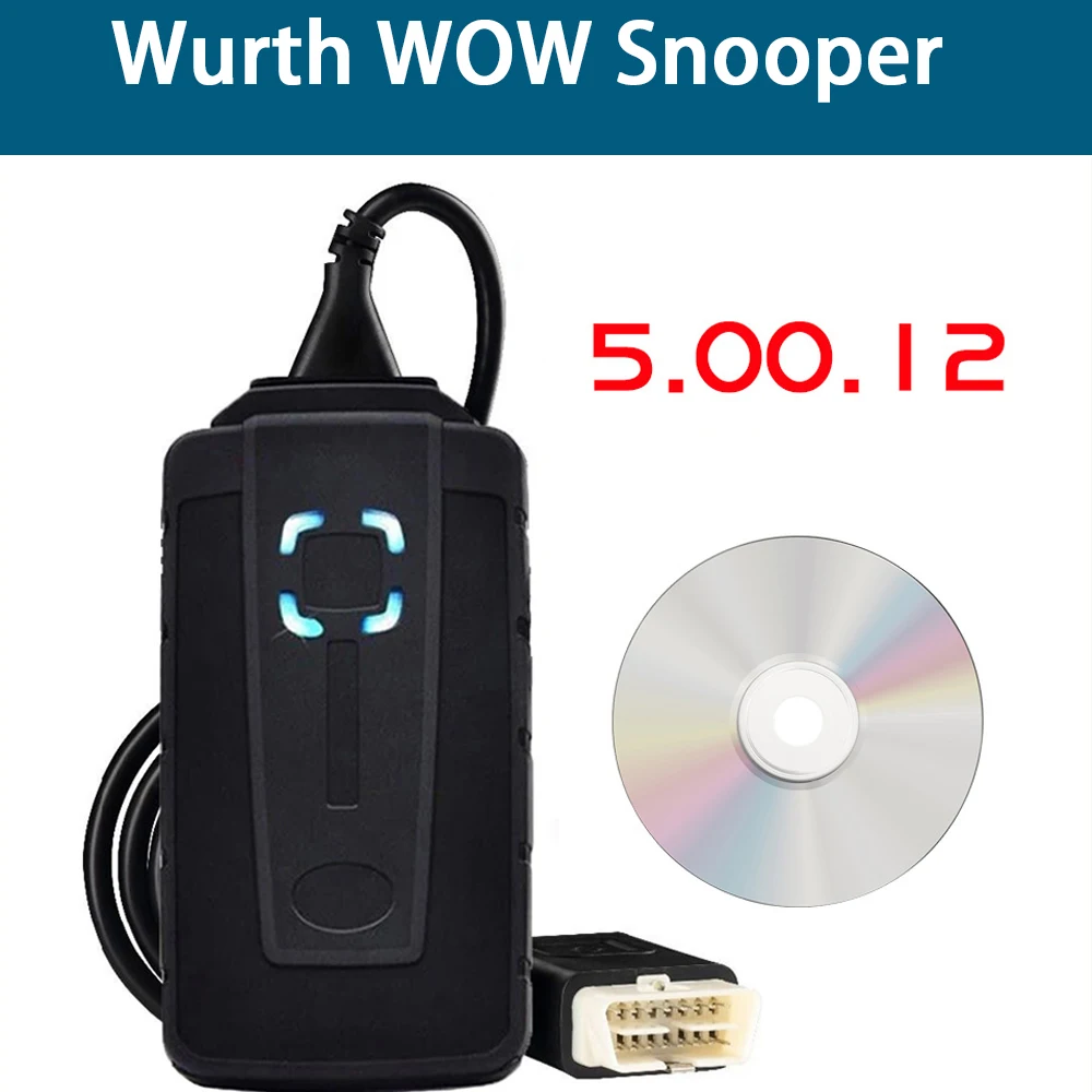 

WOW Snooper V 5.00.8 R2 SoftwareWith Free Keygen Diagnostic tools 5.00.12 Bluetooth OBD2 Scanner support car light truck OBOD