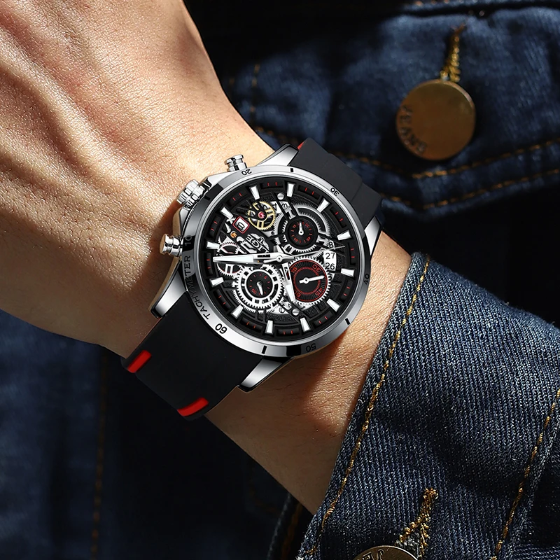 LIGE Watch for Men Top Brand Luxury Sport Watches Luminous Waterproof Quartz Wristwatch Chronograph Male Clock Relogio Masculino