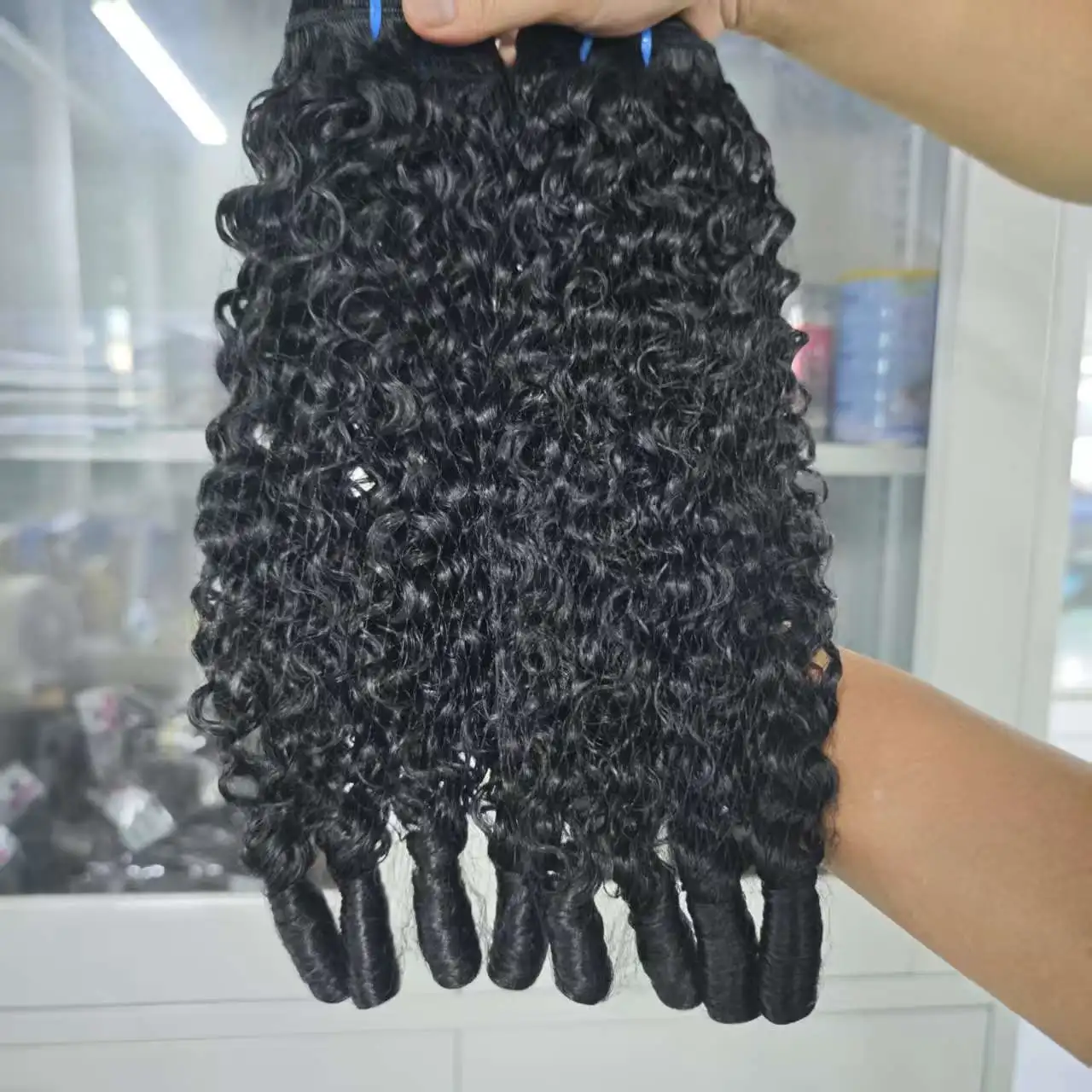 10"-32" Pissy/Funmi/ Burmese Pixie Curly Brazilian Human Hair Weave 1/3/4 Bundles Deal Hair Extension Raw For Women Double Weft