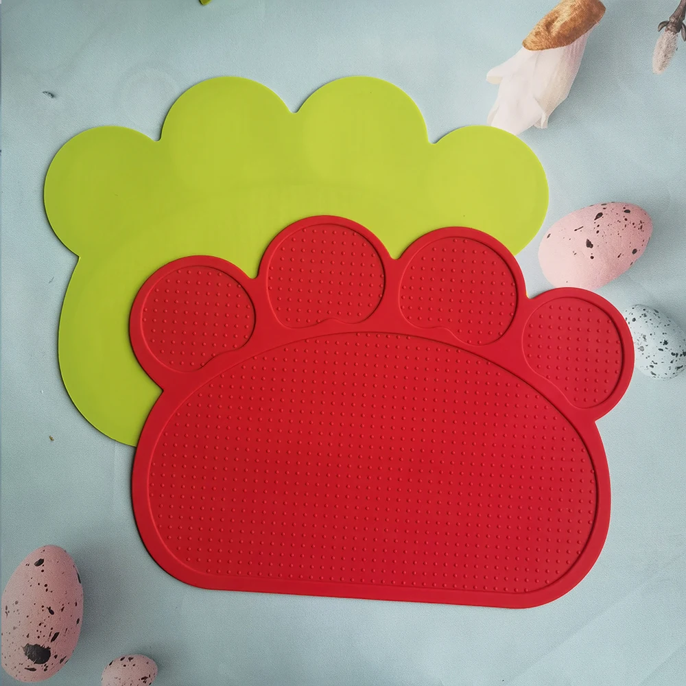 Silicone Pet Pad Waterproof Dog Cat Food Mat Pet Bowl Drinking Mat Dog