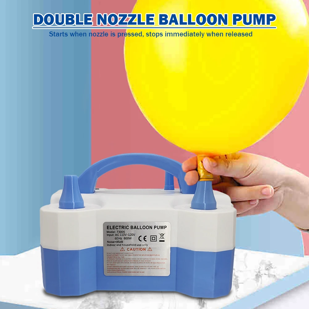 Party Gebläse 1200W Elektrische Ballonpumpe - Doppeldüse Mit Fußpedal Ballonpumpe Elektrische