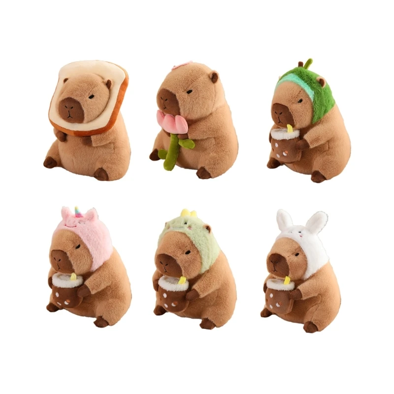 

Плюшевая игрушка капибара для детей, мягкая игрушка для косплея, декоративная подушка, украшение для детской комнаты, кукла