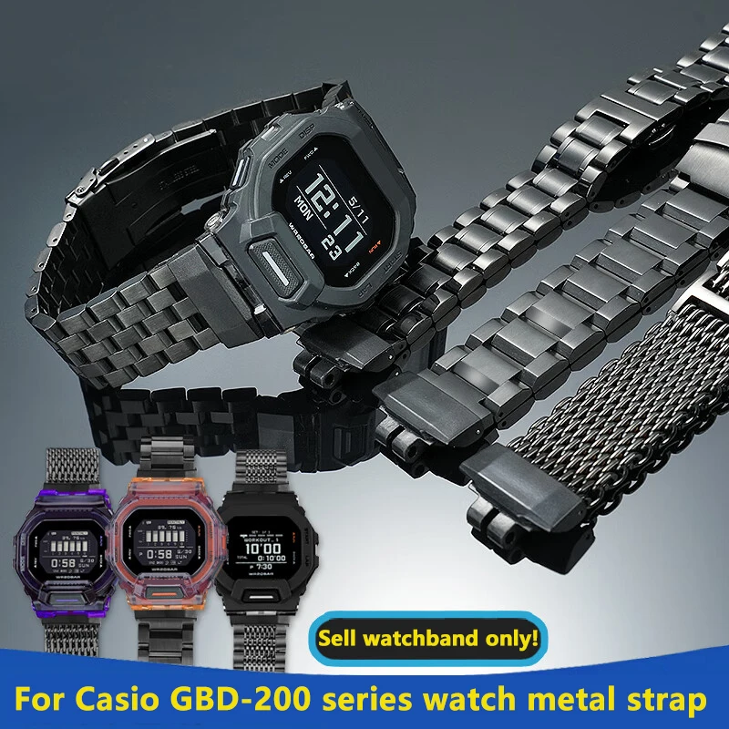 GBD-200 Metal Watch Strap for Casio G-SHOCK GBD-200-1 A GBD-200RD